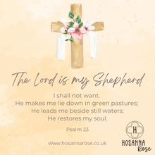 Load image into Gallery viewer, Cross Earrings - ‘The Lord is my Shepherd”
