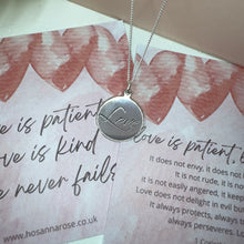 Load image into Gallery viewer, Love Necklace - ‘Love is Patient, Love is Kind’
