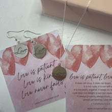 Load image into Gallery viewer, Love Necklace - ‘Love is Patient, Love is Kind’
