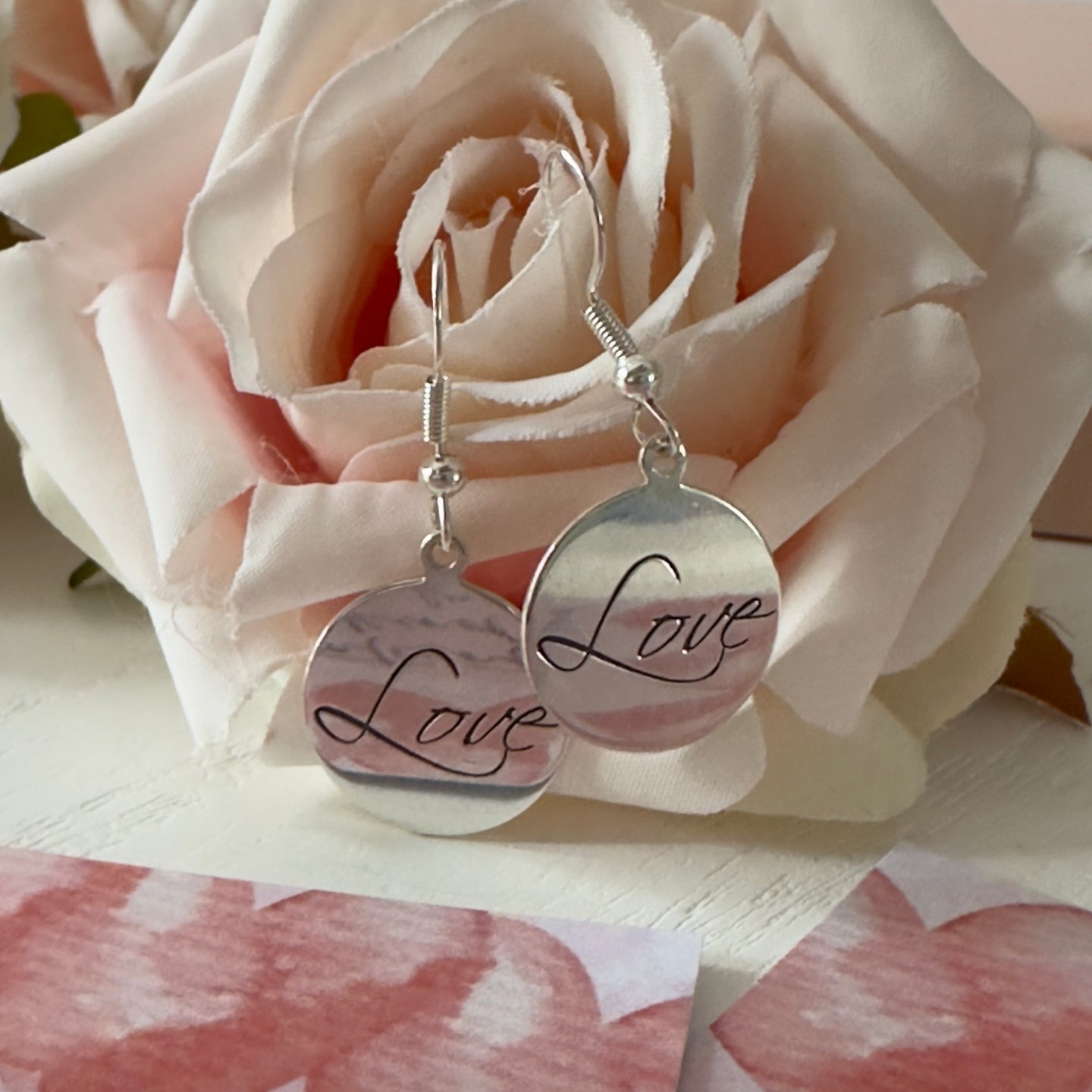 Love Earrings - ‘Love is Patient, Love is Kind’